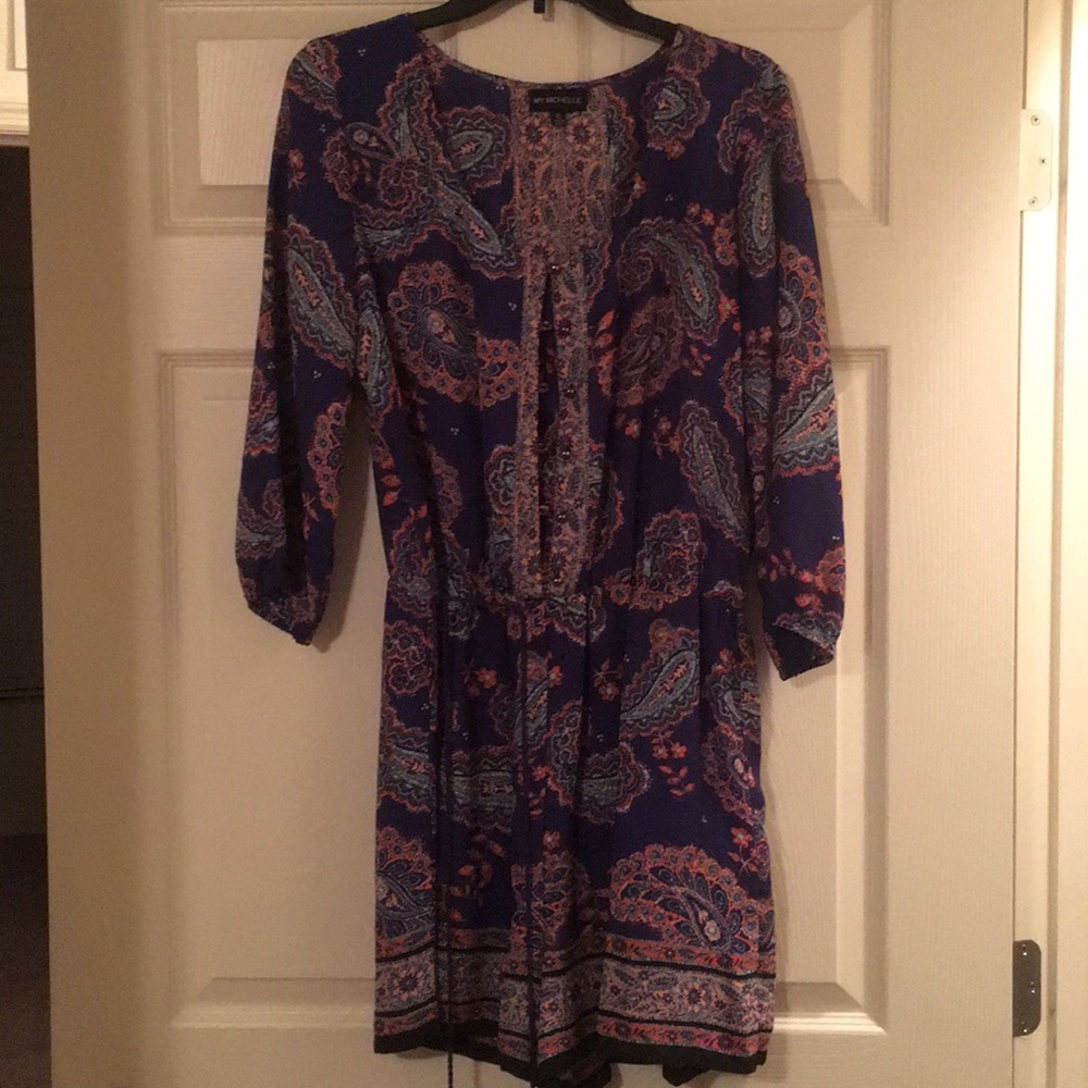 Long Sleeve paisley Romper